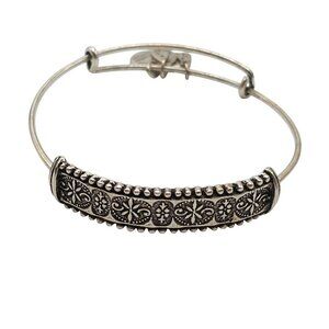 Alex & Ani Ultra Rare Trapeze Wrap Bracelet Sliver Tone Retired Hard To Find